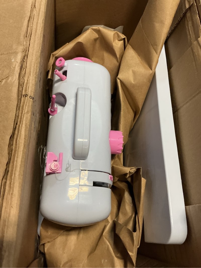 Condition photo showing As Is for Sewing Machine for Beginners with Foot Pedal, Multifunctional Household Sewing Machine, Automatic Thread Rewind, Double Thread and Double Speed, 12 Build-in Stitches, MEGLE FHSM-505 12 Stiches + Foot Pedal