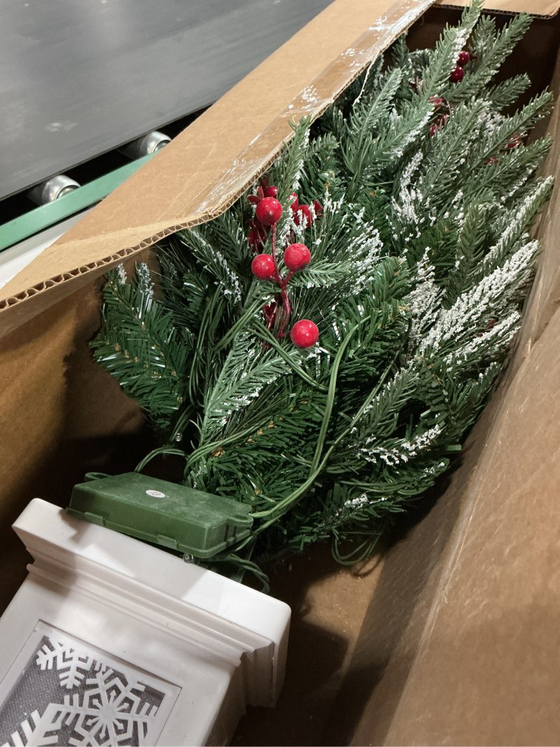 Condition photo showing Good Condition for 3 ft pre-lit christmas tree, artificial christmas trees with lighting, xmas trees with 78 led lights, christmas decoration for home, office, easy assembly