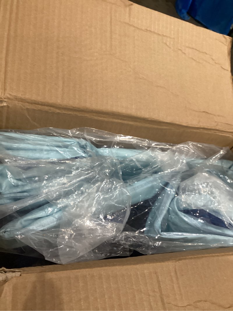 Condition photo showing As Is for Portable Bathtub for Adult 47" Large Collapsible Cold Plunge Bathtub Foldable No Installation Ice Bath Tub for Shower Stall, Bathroom Hot SPA Soaking Standing Tub Blue With storage rack OD 47''Lx42.5''Wx19.7''H,ID 47''Lx24.4''Wx19.7''H