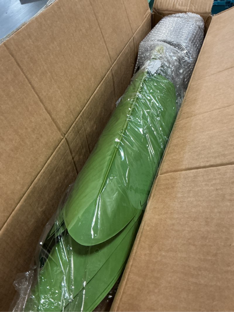 Condition photo showing New/Like New for yepdin artificial bird of paradise plant 5 ft tall fake banana leaf plant for indoors and outdoors,faux palm tree with plastic pot for office and home decor,l160