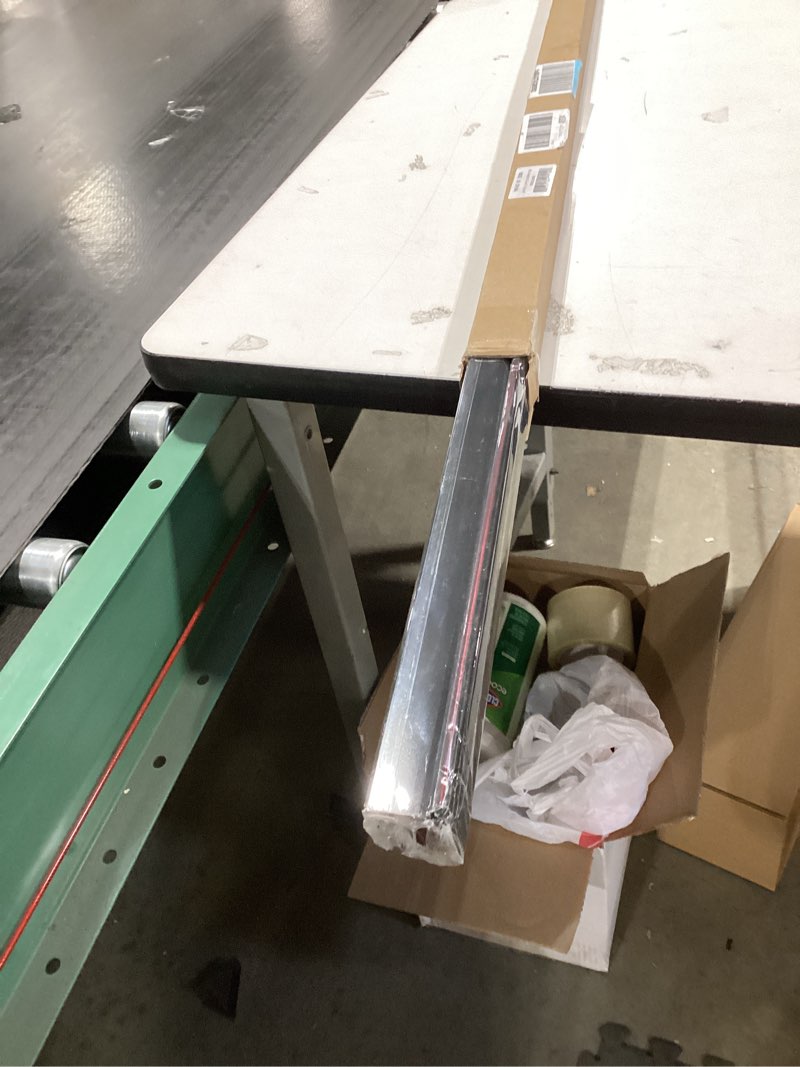 Condition photo showing Good Condition for 8Pcs 57" Black Metal Corner Protector, L-Molding Corner Guards for Walls, Cabinets, Baseboards, Furniture Decorative Trim, Size 57" x 1" (Pack of 8) 57" x 1"x 1" Black 8