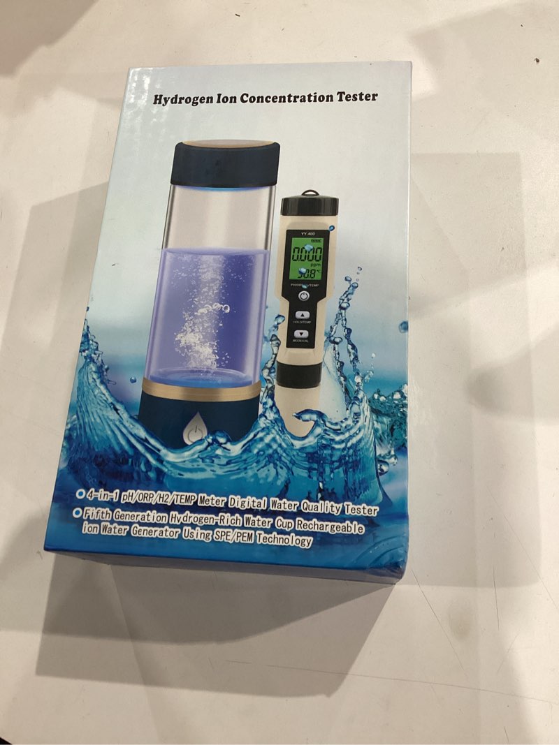 Condition photo showing Good Condition for  Hydrogen-Rich Cup USB Charging Hydrogen Water Generator Quantum Provide Test Pen Make Drinking Water Rich in Antioxidants Help Improve Sleep Quality Solar
