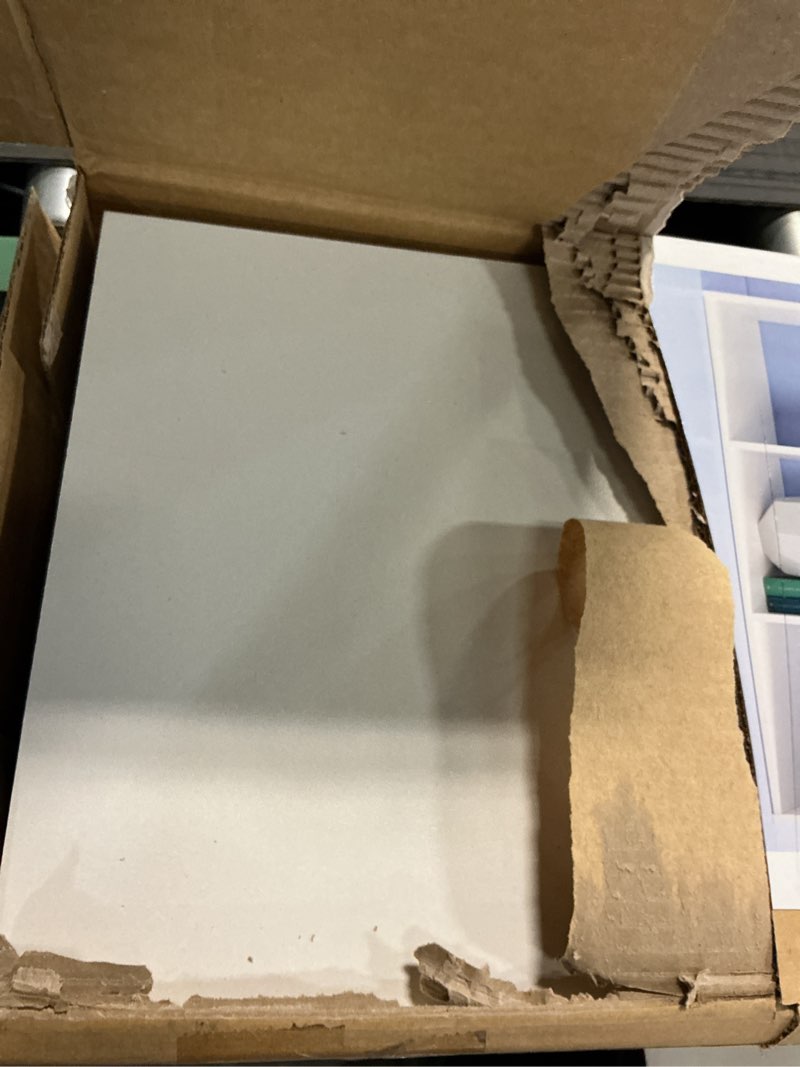 Condition photo showing As Is for 11" 321cube organizer shelf white - room essentials™: 6-cubby bookcase, particle board, paper laminate finish