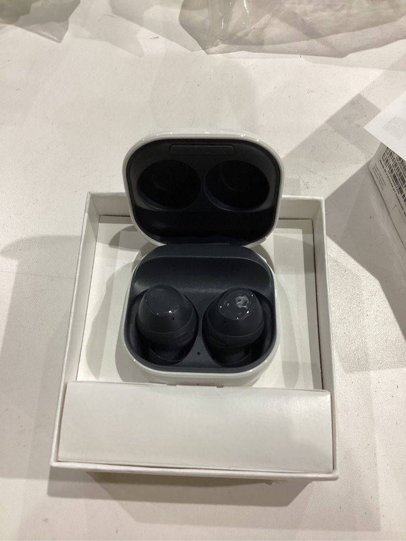 Condition photo showing Good Condition for Samsung Galaxy Buds FE True Wireless Bluetooth Earbuds, Comfort and Secure in Ear Fit, Auto Switch Audio, Touch Control, Built-in Voice Assistant, Graphite [US Version, 1Yr Manufacturer Warranty] Graphite Buds FE Only