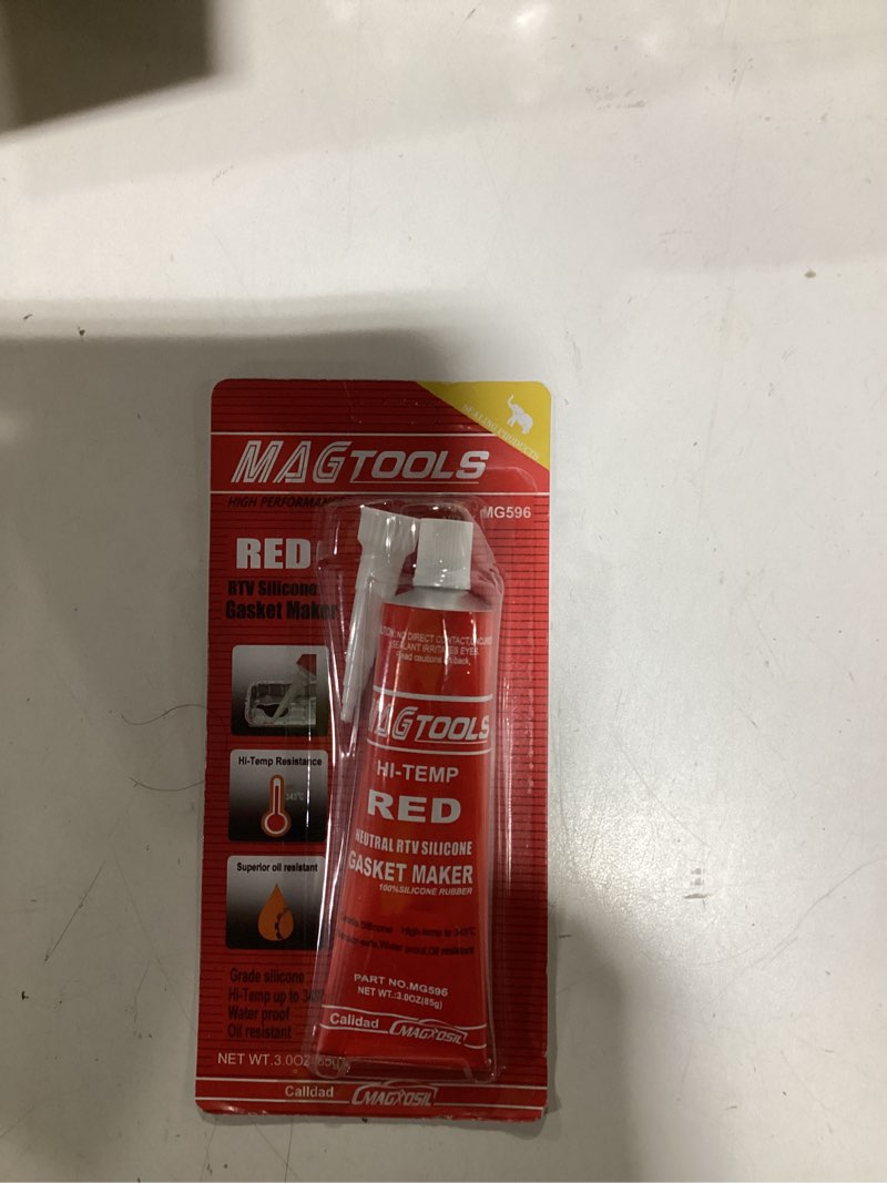Condition photo showing item condition for SIMILAR TO J-B Weld 31314 High Temperature RTV Silicone Gasket Maker and Sealant - Red - 3 oz. 3 Ounce