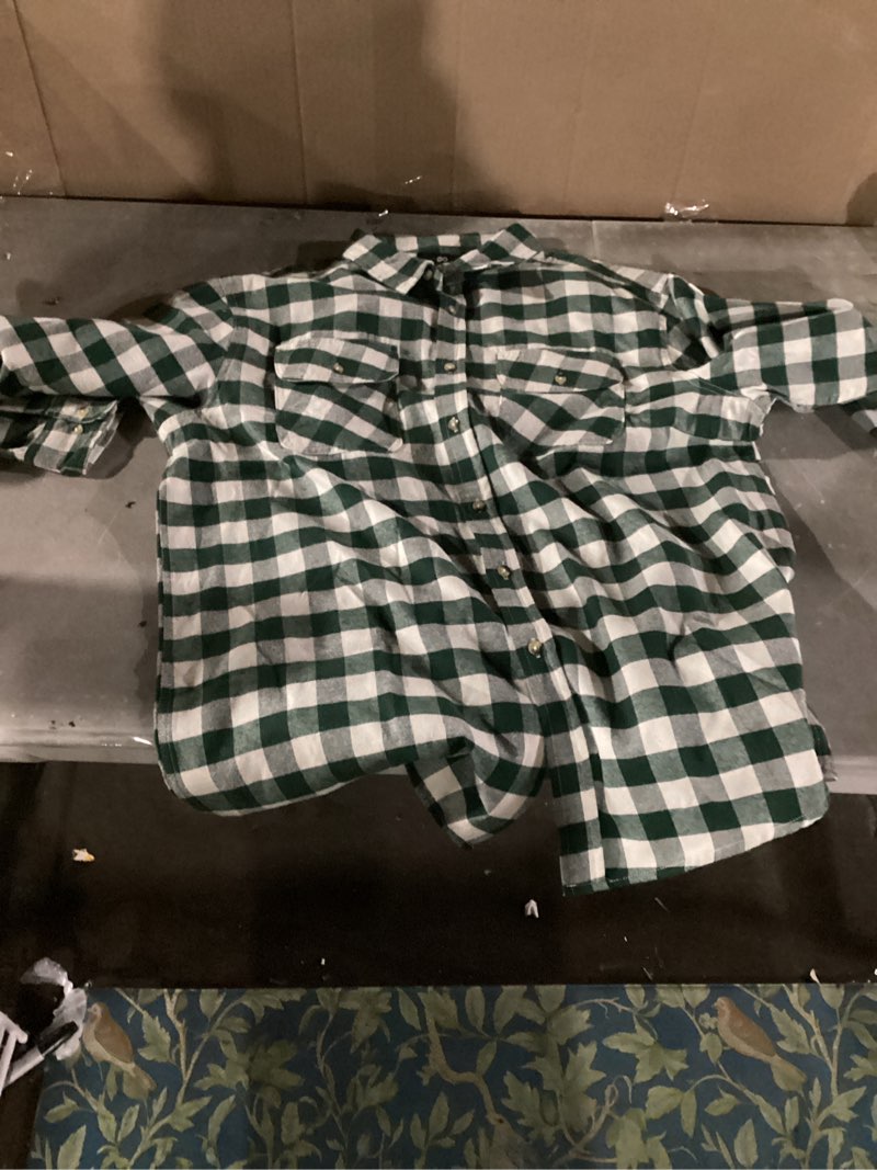 Infinity Brands Men's Cream/Green Flannel Insulated Shirt jacket ( XL ) Item #6786918 | Model #LOW-1985-CR CRM xl