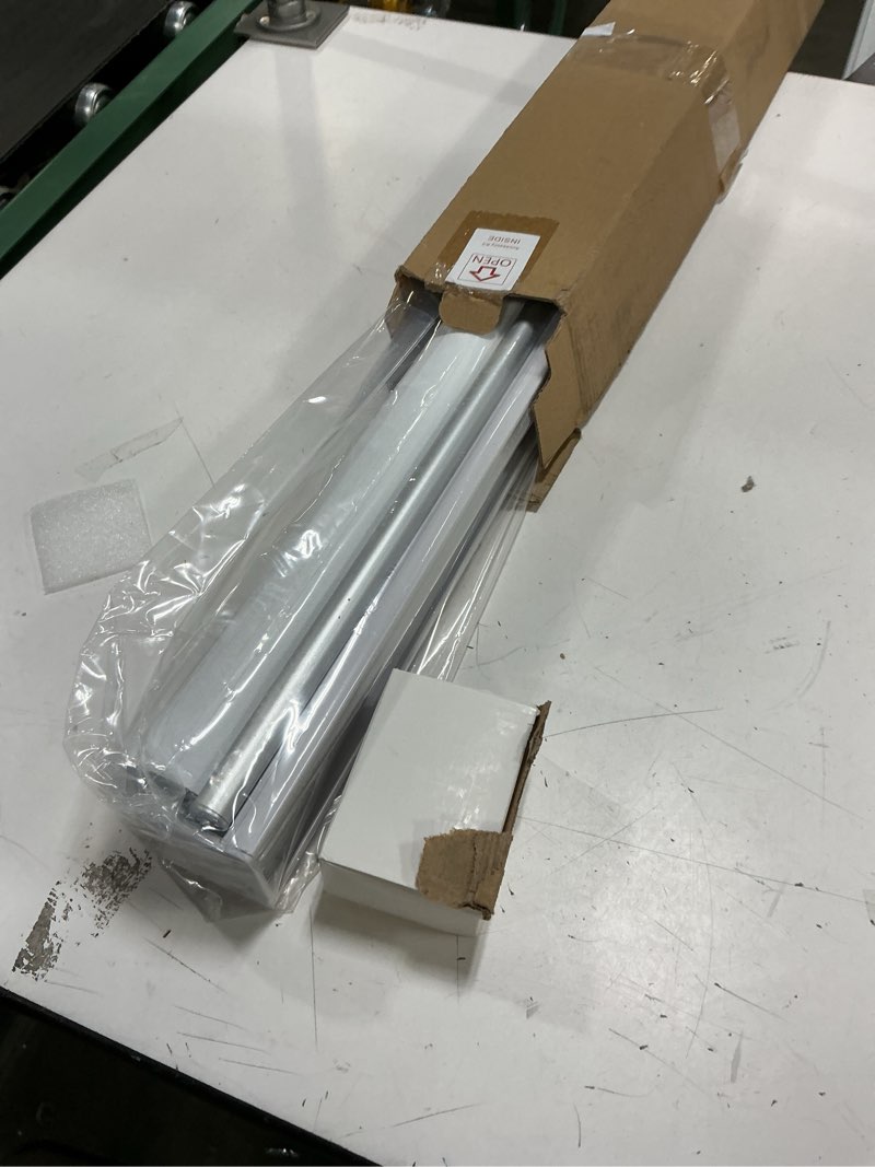 Condition photo showing Good Condition for genimo 100% blackout roller window shades, window blinds cordless with thermal insulated, uv protection fabric, mini french door blinds for home, bedroom, office, ivory white, 39" w x 72" h ivory white 39"w x 72"h