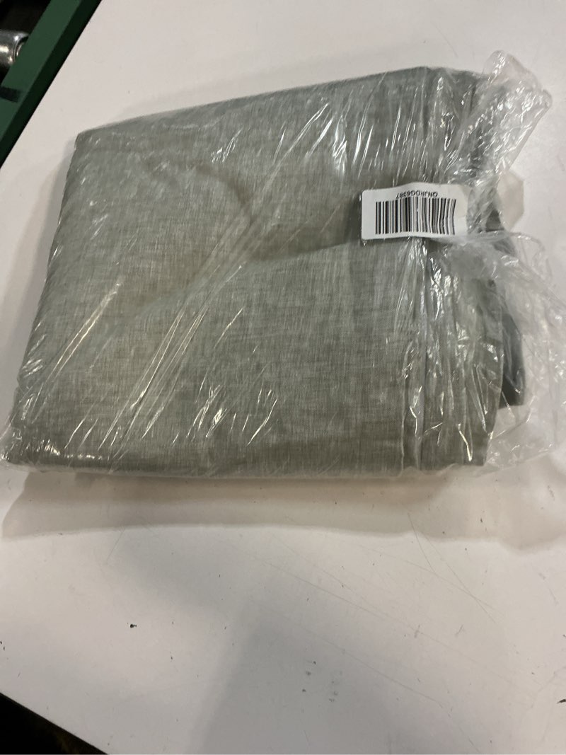 Condition photo showing Good Condition for quince european linen true blackout curtain - single panel size 48x96 color cloud