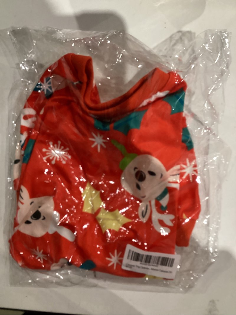 Condition photo showing New/Like New for Coomour Dog Christmas Shirt Reindeer Pet Clothes 100% Cotton Puppy Pajamas Doggie Christmas Costumes (M) Medium (7-11lb) Reindeer