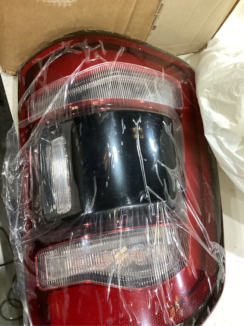 Condition photo showing Good Condition for sockir tail light assembly led compatible with 2019-2024 dodge ram 1500 black driver & passenger side(with blind spots)