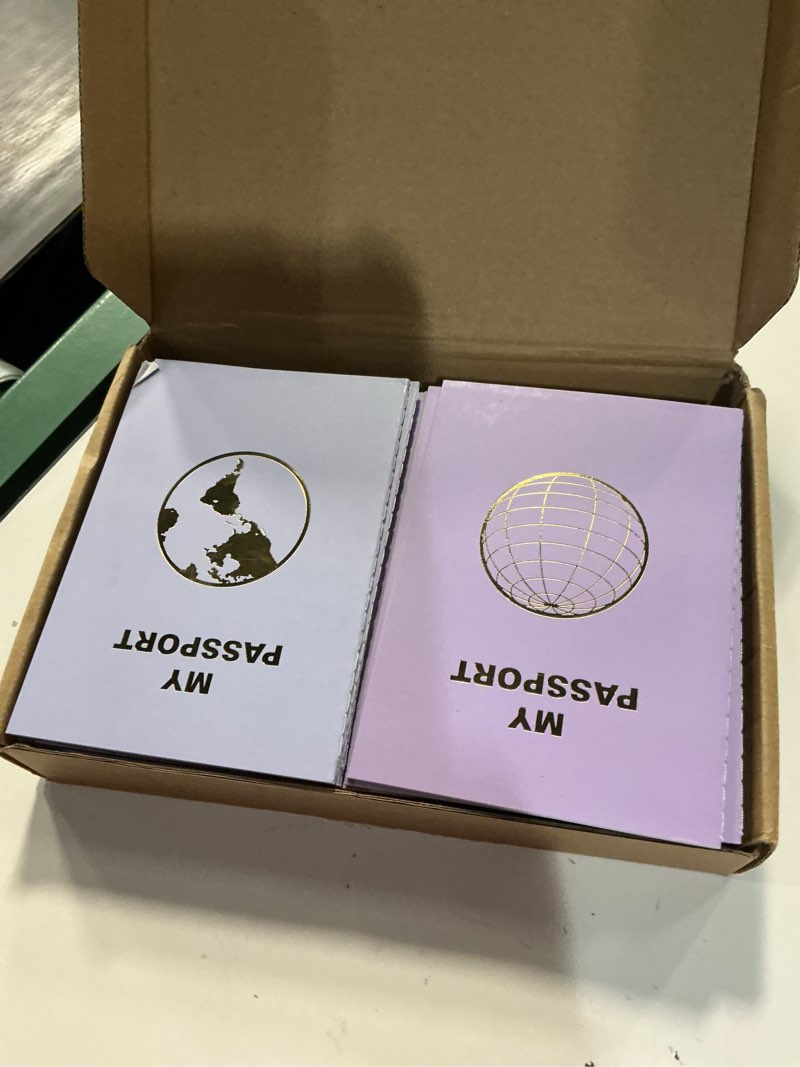 Condition photo showing Good Condition for lincia 48 pcs blank passport notebook fake passport book travel journal book bulk coloring travel airplane activity decor projects(vintage color)