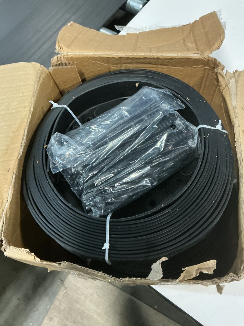 Condition photo showing Good Condition for gardzen 1.5" x 100' landscape edging kit, garden edging coil comes with 120 pcs spikes, no dig lawn border 100ft