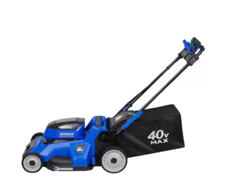 kobalt 40-volt 21-in self-propelled battery walk mower (battery and charger included)