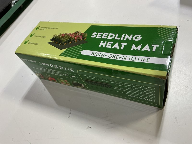 Condition photo showing New/Like New for NAMOTEK Seedling Heat Mat, 10" x 20.75" Waterproof Plant Heating Mat, Warm Hydroponic Heating Pad fo