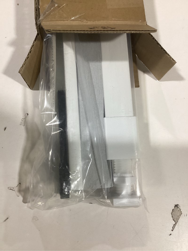 Condition photo showing Good Condition for LazBlinds Cordless Cellular Shades, No Tools No Drill Blackout Honeycomb Shades Pleated Blinds for Windows, 17'' W x 36'' H, Silver White Blackout-silver White 17'' W x 36'' H