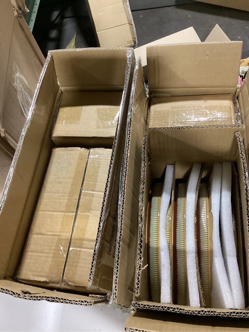 Condition photo showing New/Like New for theterra ceramic dinnerware sets for 4, 12 pieces porcelain lightweight plates and bowls sets, scratch resistant dish set, oven & microwave & dishwasher safe, beige beige service for 4