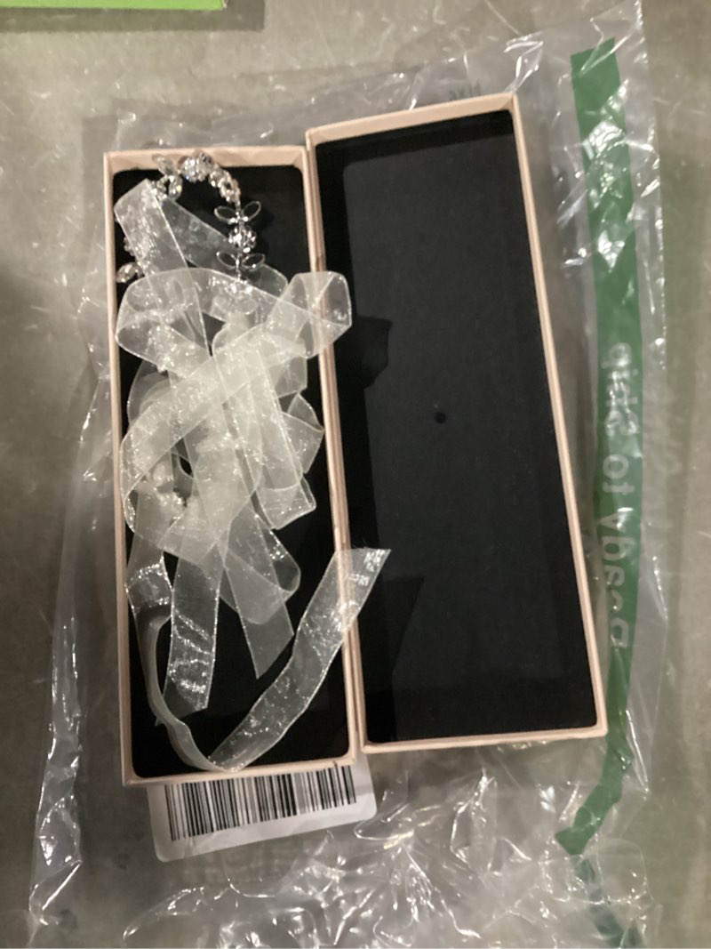 Condition photo showing Good Condition for SWEETV Silver Flower Girl Headpiece for Wedding Crystal Baby Girl Headband Flower Crown Communion Hair Accessories for Birthday, Photography 01.Silver