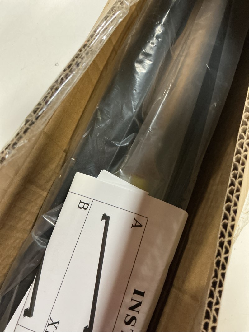 Condition photo showing Good Condition for 6FT Stair Railings Indoor, Black Iron Railings for Stairs, Industrial Handrail Wall Mounted, Hand Railing for Stairs Indoor 500lbs Load Capacity, Sturdy Stair Railing for Loft Porch Deck, 2 Sections 6 Feet Black