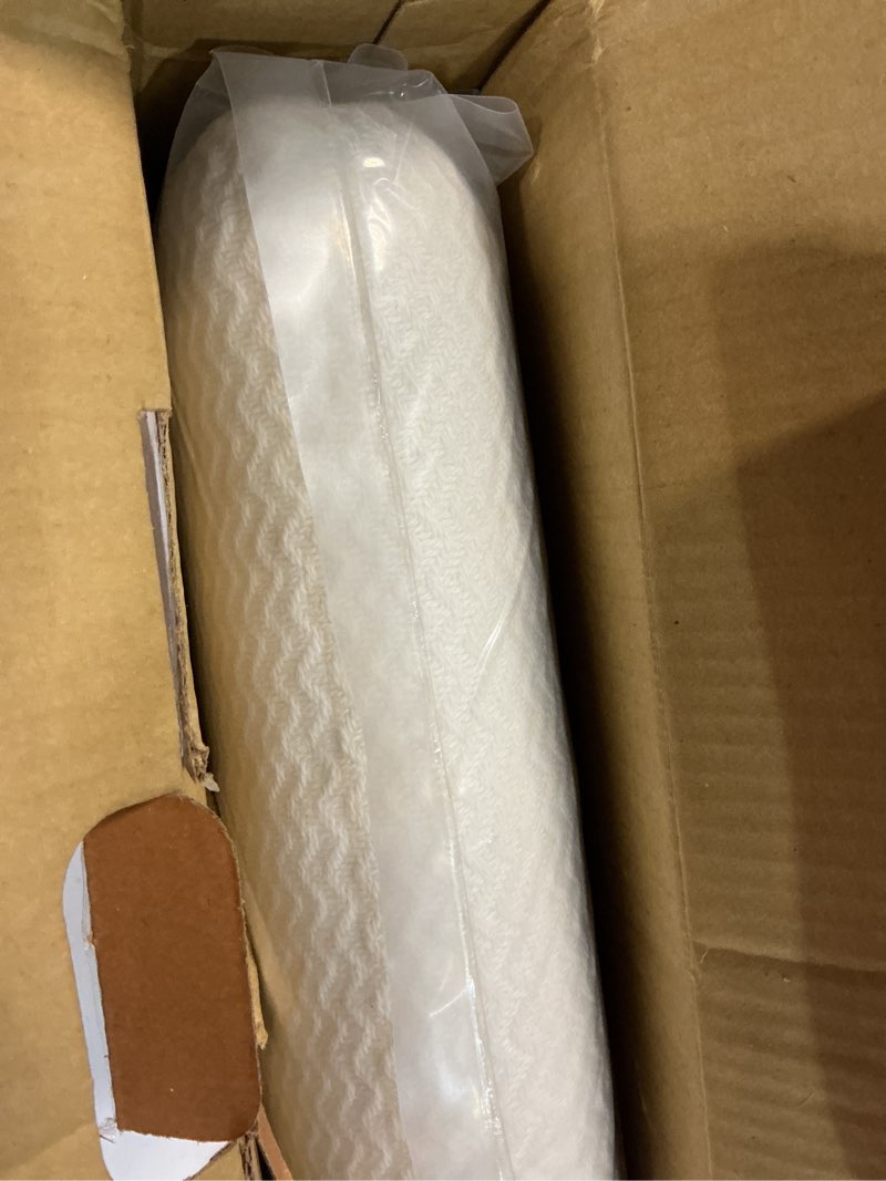 Condition photo showing New/Like New for bedsure gentlesoft 100% cotton blanket queen size for bed - breathable and lightweight, soft cozy textured herringbone woven blanket for summer, cream, 90x90 inches 02 - cream queen (90" x 90")