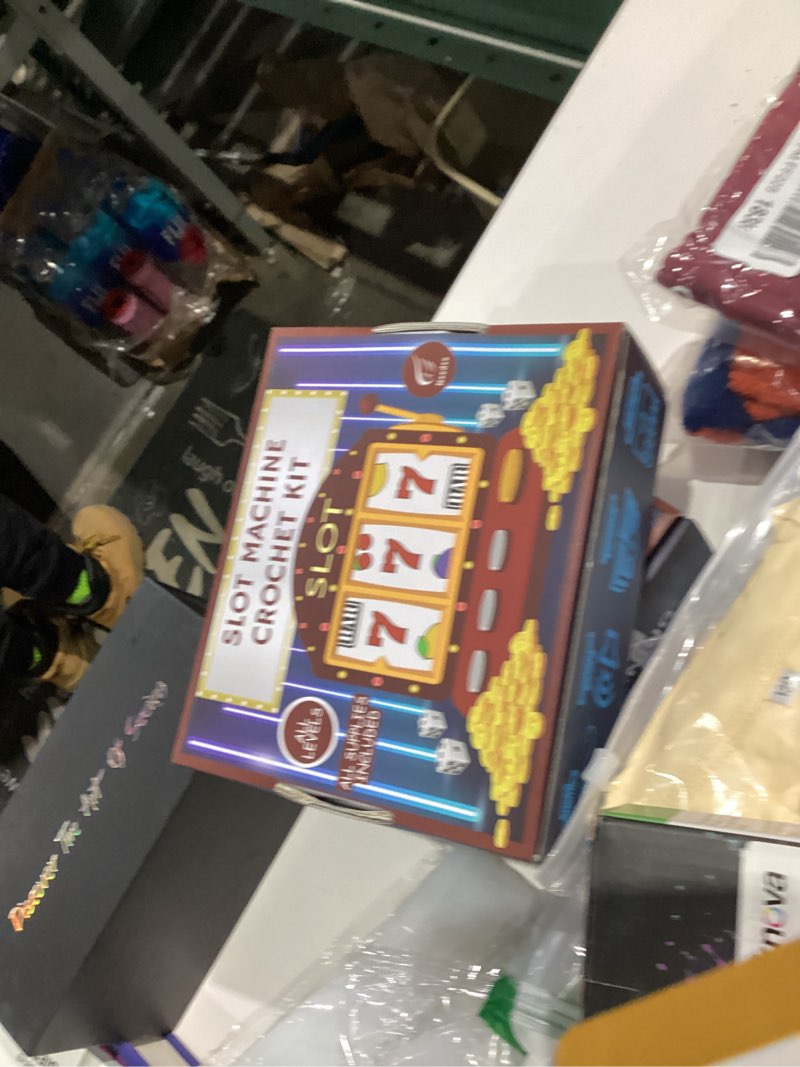 Condition photo showing New/Like New for Needzo Slot Machine Crochet Kit, Amigurumi Craft Knitting Starter Set, Step-by-Step Video Tutorials and Printed Instructions