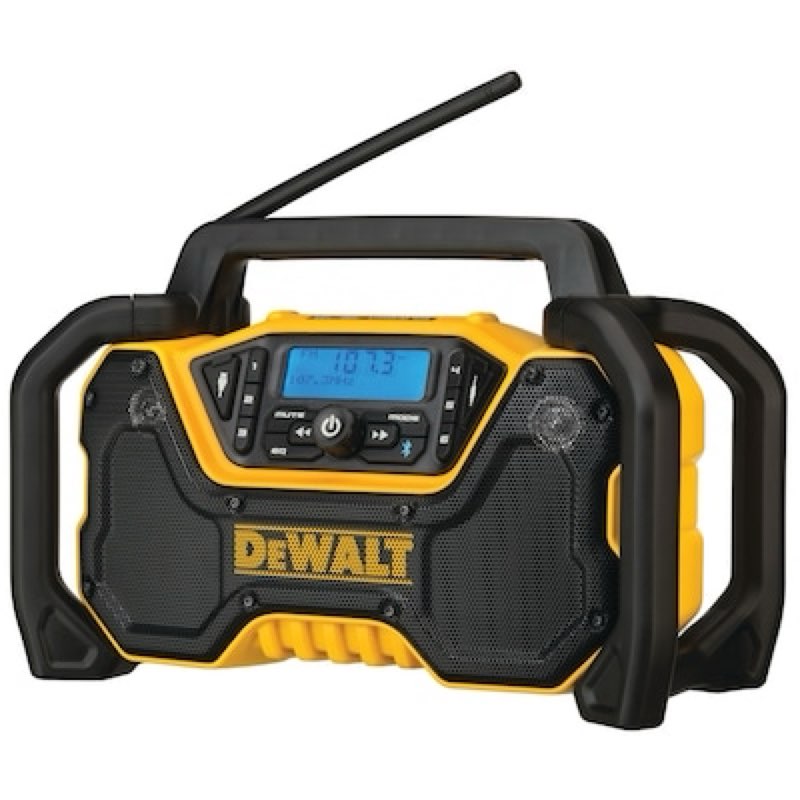 dewalt 12-volt or 20-volt max water resistant cordless bluetooth jobsite radio bluetooth