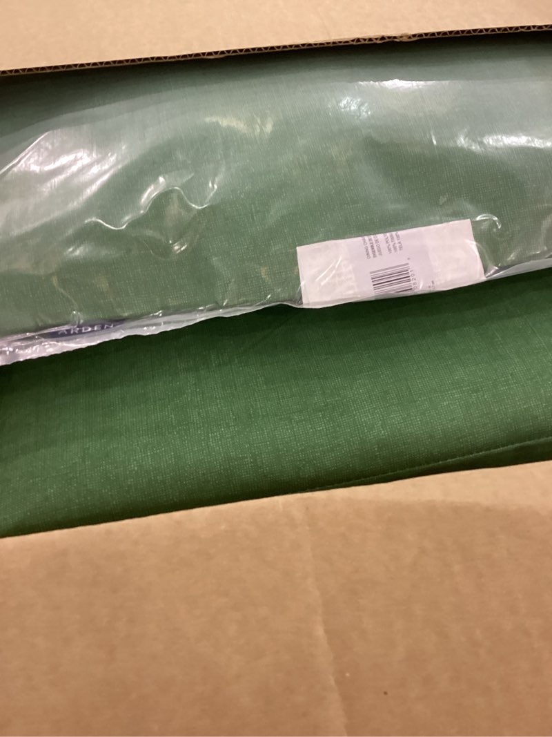 Condition photo showing Good Condition for ARDEN Outdoor Dining Chair Cushion, 21 x 21, Rain-Proof, Fade Resistant 21 x 21, Moss Green Leala 21 x 21 Dining Cushion Set Moss Green Leala