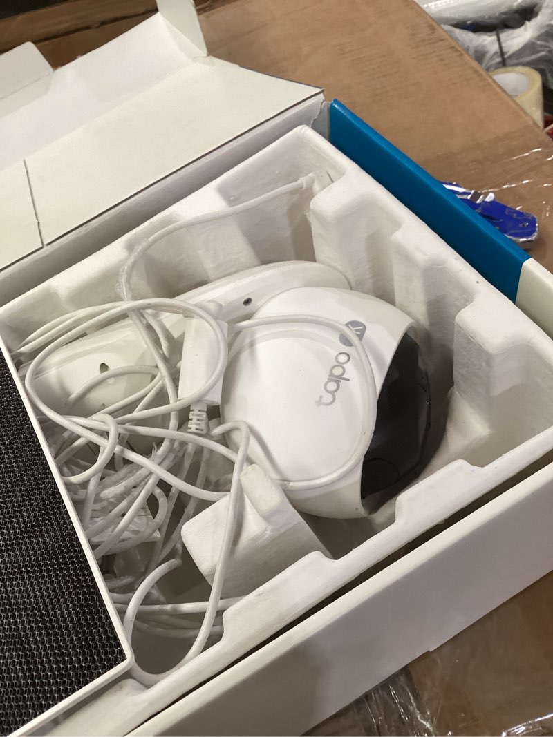 Condition photo showing As Is for Tapo 4K Outdoor Camera Wireless, Battery Camera w/Solar Panel, Pan/Tilt, 360° View, 24/7 Capture, Free Person/Vehicle Detection, Night Vision, SD/Cloud, Works w/Alexa and Google Home, VistaCam 360 SolarCam 4K