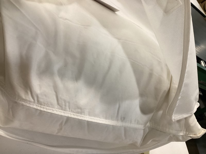 Condition photo showing As Is for quince standard white goose down pillow medium 