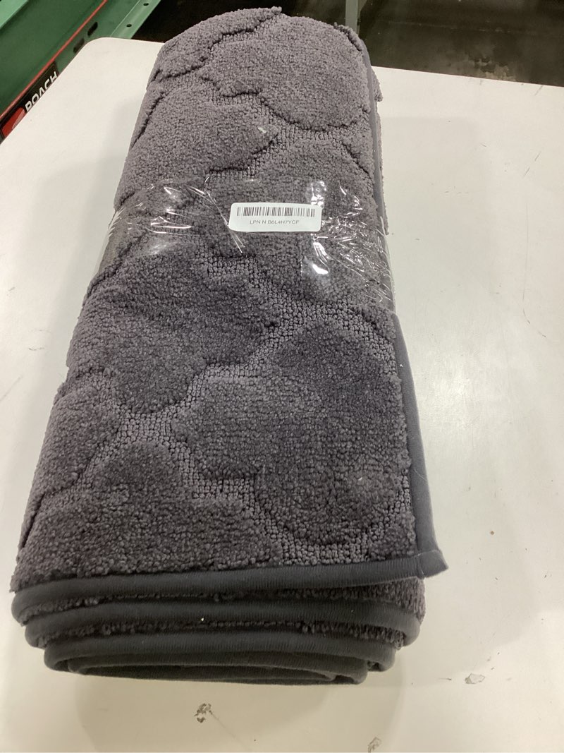Condition photo showing As Is for cosy homeer soft kitchen floor mats for in front of sink super absorbent kitchen rugs and mats 20"x79" non-skid kitchen mat standing mat washable,polyester,dark grey dark grey 20"x 79"