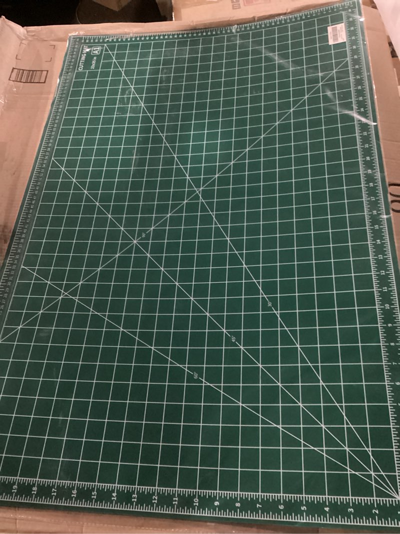 Condition photo showing New/Like New for self healing cutting mat, 36" x 24", double-sided rotary cutting mat for sewing, quilting, scrapbooking, fabric & craft cutting board (a1), green 36"l x 24"w