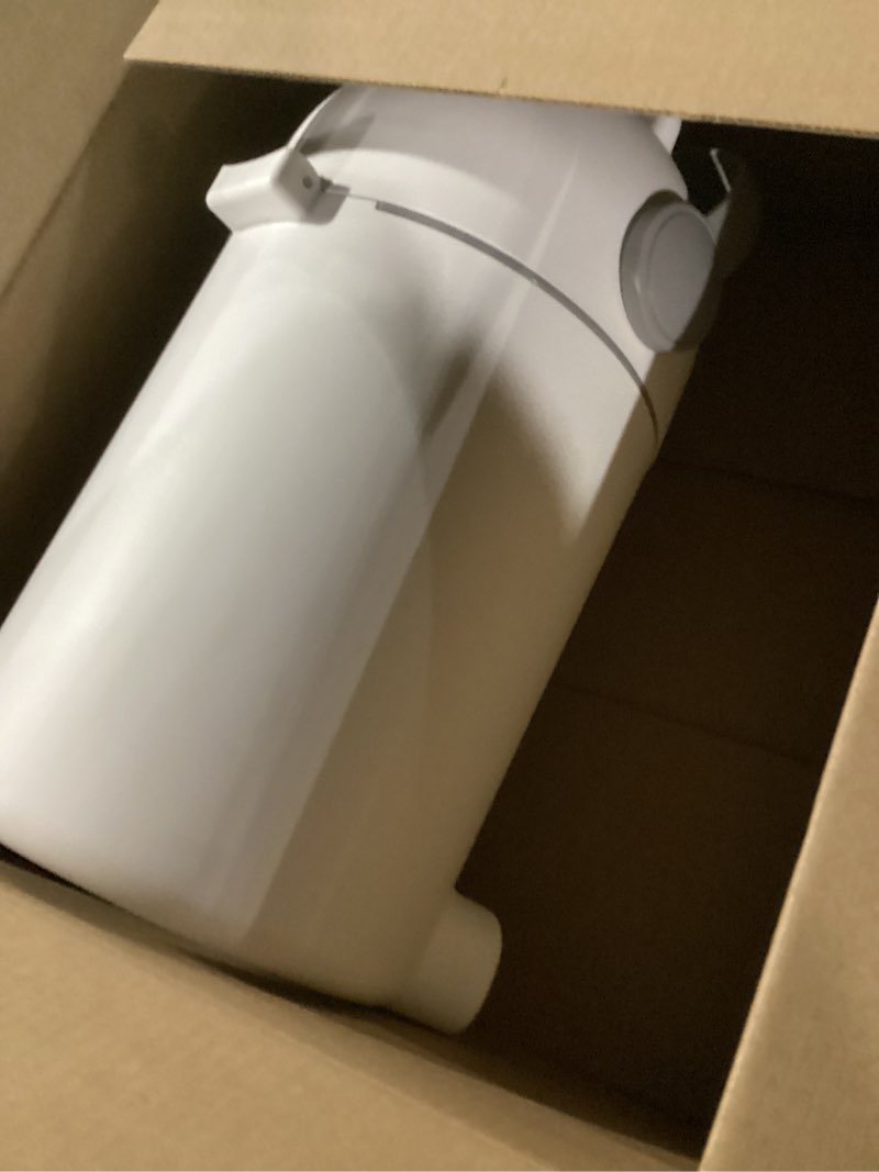 Condition photo showing As Is for Indoor/Outdoor Pet Waste Station – Advanced Odor-Seal Dog Poop Trash Can with Locking Lid, Portable Handle & Works with ANY Bag – No Expensive Refills Ever!