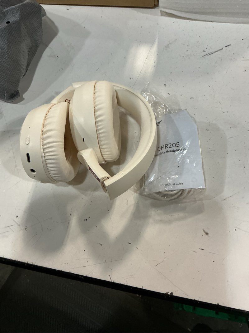 Condition photo showing Good Condition for acer wireless bluetooth headphones, 70 hours playtime, foldable over-ear headphones with 40mm drivers, memory foam earpads, multipoint bluetooth 6.0 for travel, home, office, white