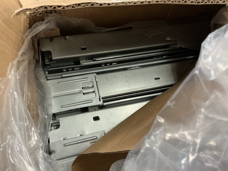 Condition photo showing Brand New for VEVOR 10 Pairs 21 Inch of 15 18 21 Inch Soft Close Bottom Mount Drawer Slides, Heavy Duty Ball Bearing Full Extension Steel Track, Noiseless Guide Glides Cabinet Kitchen Runners with Locking, 100 Lbs 10 Pairs 21inch