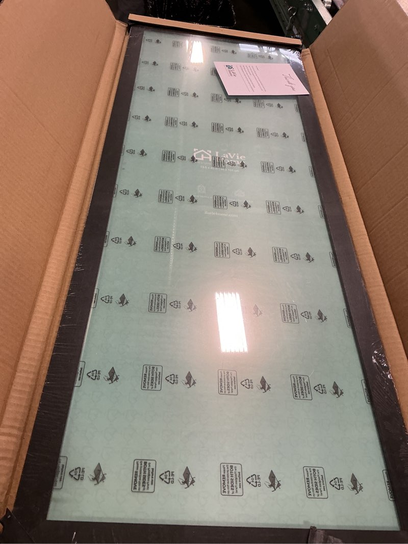 Condition photo showing New/Like New for 40 x 13.5 Panoramic Picture Frame for Wall, 1-inch Profile - Black