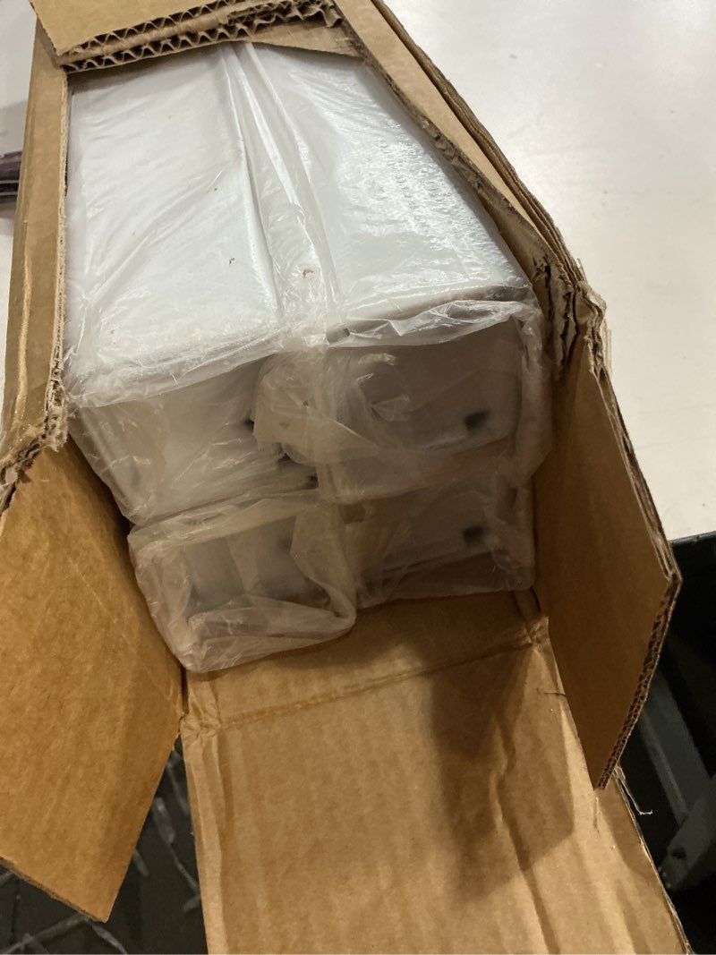 Condition photo showing Good Condition for QLLY 28 inch Adjustable Metal Desk Legs, Square Office Table Furniture Leg, Table Leg, Set of 4 (White) 28 inch White