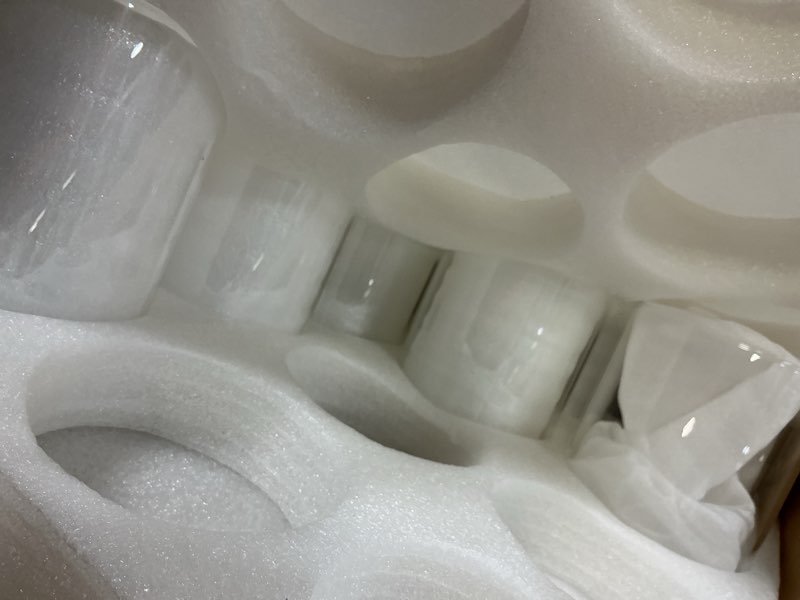 Condition photo showing Good Condition for Glass Cylinder Vase for Set of 9  for Centerpieces, 4,4,5 inch Tall Clear Cylinder Vase Bulk Floating Candle Holder Flower Vase for Wedding Table Home Décor and Party 4+5+5inch 9