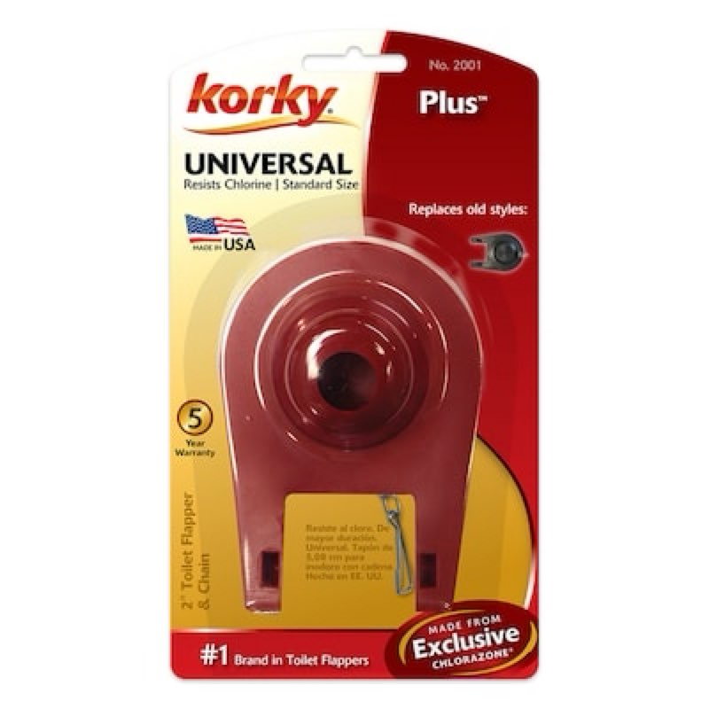 Korky Plus 2.0-in Rubber Toilet flapper Universal Compatible