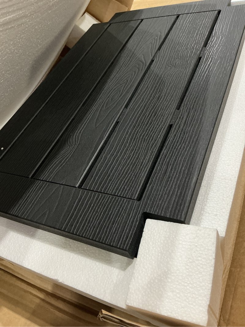 Condition photo showing Good Condition for kaimubench heavy duty hdps shower bench seat, waterproof shower stool for shaving legs, large poly lumber bathroom chair seat with ajustable feet, indoor/outdoor use, no maintenance, black l (21.3*14*17.3'') black