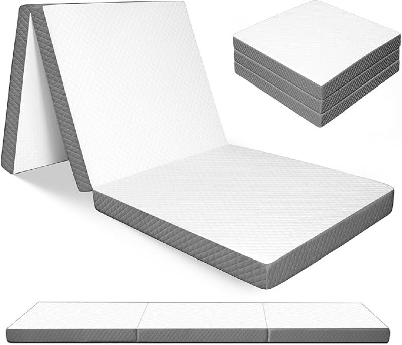 TM-WB-4F TRIFOLD MATTRESS, WHITE