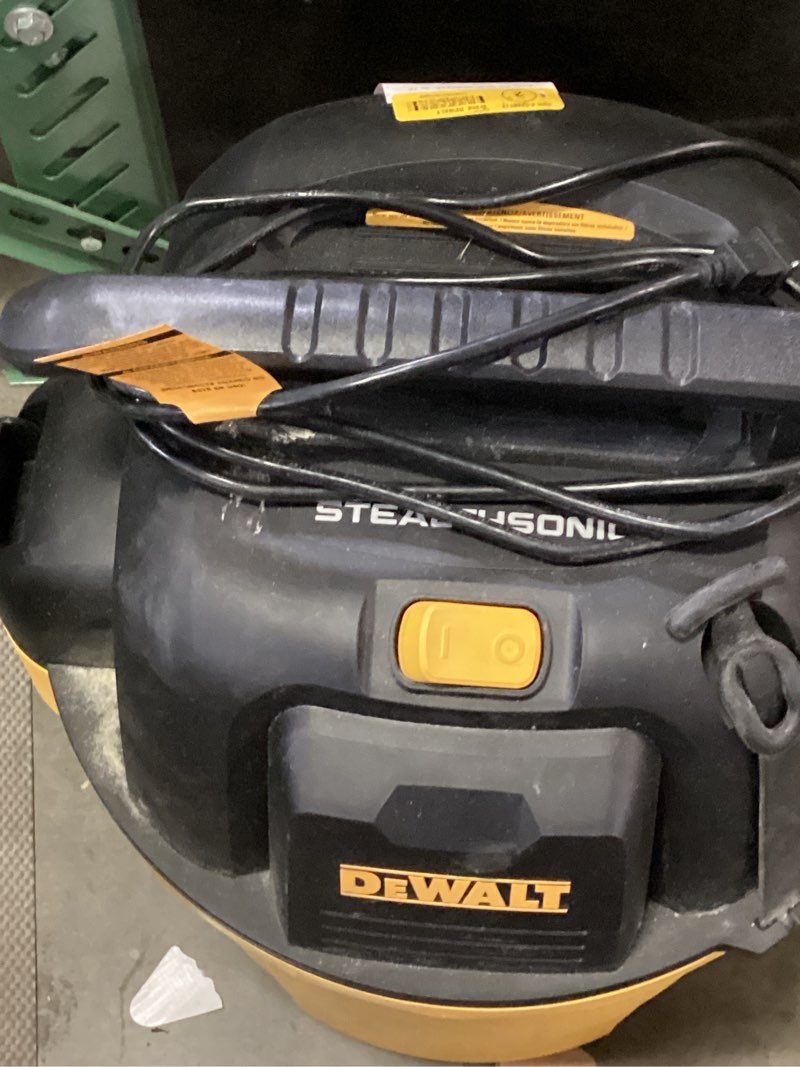 Condition photo showing As Is for dewalt 6 gallon stealthsonic wet dry shop vac, 5 peak hp shop vacuum wet and dry, ultra quiet shopvac with powerful suction, wet dry vacuum cleaner for home, garage, workshop, jobsite, dxv06p-qt 6 gallon (1 dust bag)