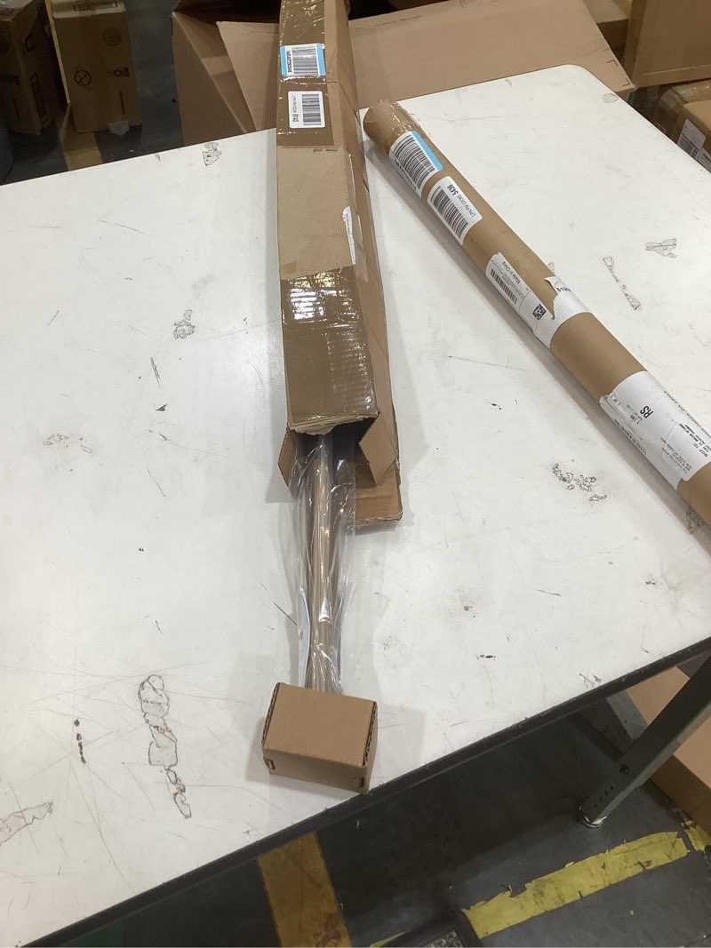 Condition photo showing Good Condition for ivilon shower tension curtain rod - adjustable spring tension rod for shower curtains, bathroom, or windows, easy to install, no drilling required, rustproof, adjustable 36 to 54 inch warm gold 36" to 54" warm gold