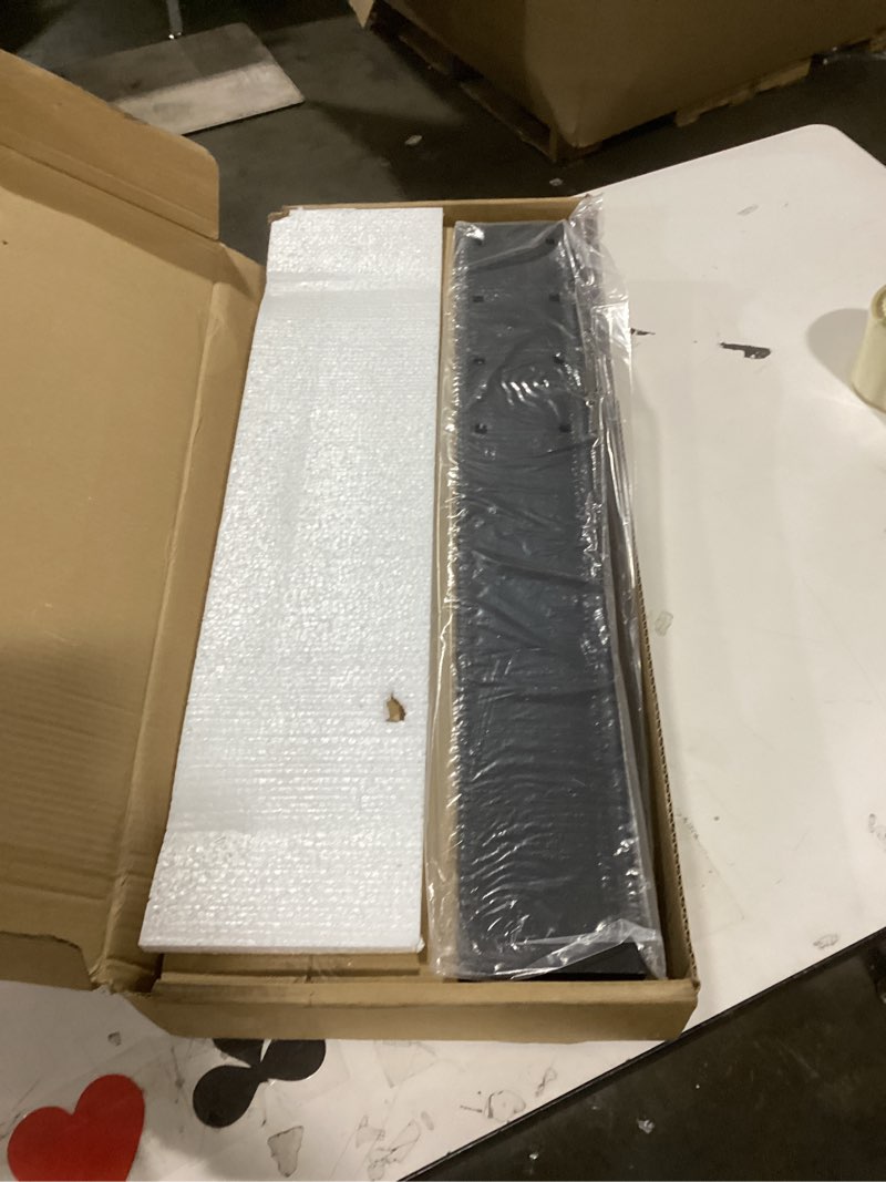 Condition photo showing Good Condition for Universal 26-80" Tabletop TV Stand, 88 lb Steel & 8 mm Glass Base, 6-Level Height Snap, 10-Min No-Drill Install, VESA 100×100-400×400 mm