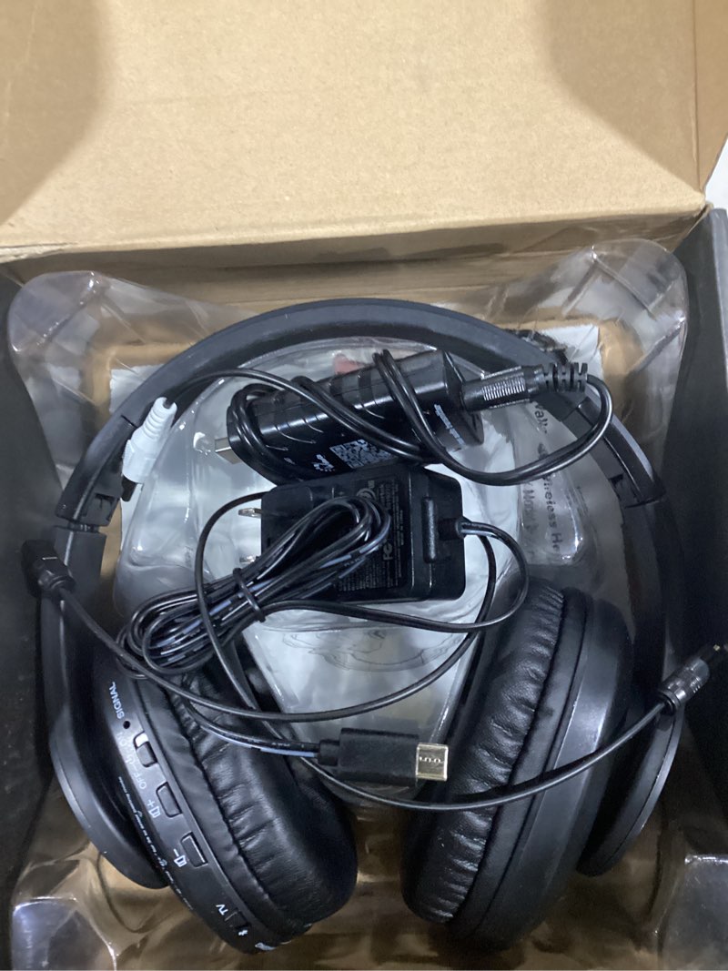 Condition photo showing Good Condition for WallarGe Wireless Headphones for TV Watching, Comfortable for Seniors with Bluetooth 5.3, Easy Setup Headphones with USB Transmitter, 25 Hours Play and No Audio Delay