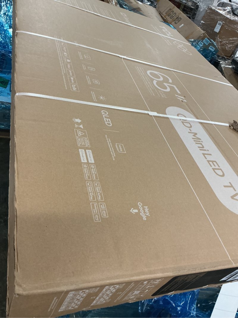 Condition photo showing Good Condition for tcl 65 inch class qm6k series | mini led qled 4k hdr | 65qm6k, 2025 model | 120hz-144hz high brightness smart google tv dolby atmos onkyo audio | voice remote alexa gaming streaming television