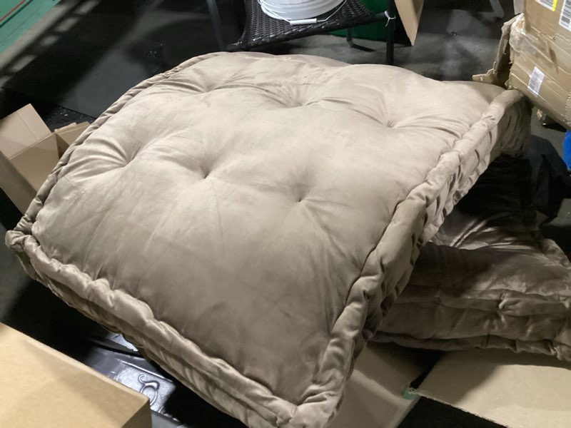 Condition photo showing Good Condition for maxyoyo velvet daybed futon mattress window seat cushion, cot size single futon mattress, portable roll up camping mattress long cushion sleeping pad for couch travel car, coffee, 75" x 30"