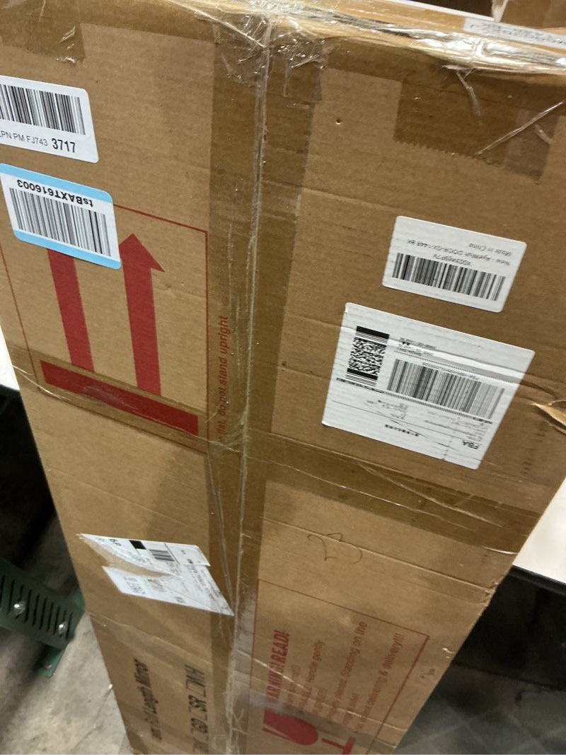 Condition photo showing Good Condition for Full Length Arched Mirror, 14'' x 48'', Hanging/Leaning, Home Decor, Black Black 48"L x 14"W