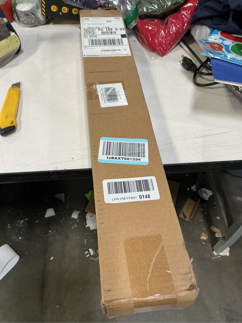 Condition photo showing Good Condition for LazBlinds No Tools No Drill Bamboo Roller Shades, Cordless Bamboo Blinds, Light Filtering Roll Up Blinds for Windows, French Door, Porch or Patio, 26'' W x 70'' H, Ceylon Light Russet Ceylon Light Russet 26'' W x 70'' H