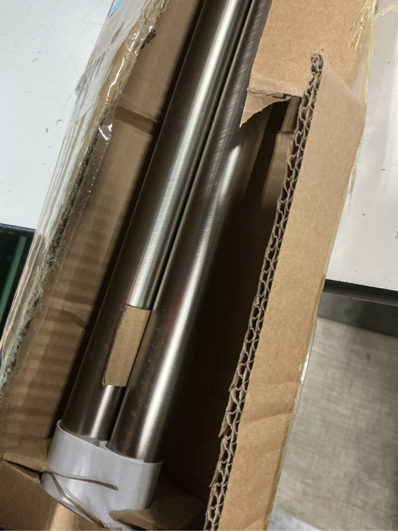 Condition photo showing Good Condition for Umbra Cappa Curtain Rod, Includes 2 Matching Finials, Brackets & Hardware, 120 to 180-Inches, Nickel Nickel 120 to 180-Inch