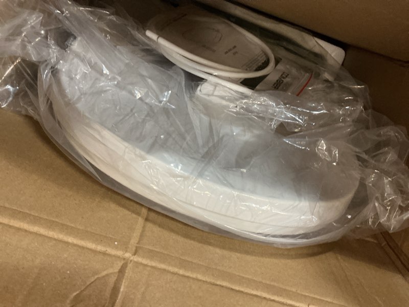 Condition photo showing As Is for combier cma210s-b bidet toilet seat with heated seat, turbo wash, warm water & air dryer – wireless remote + side panel control(elongated) oval