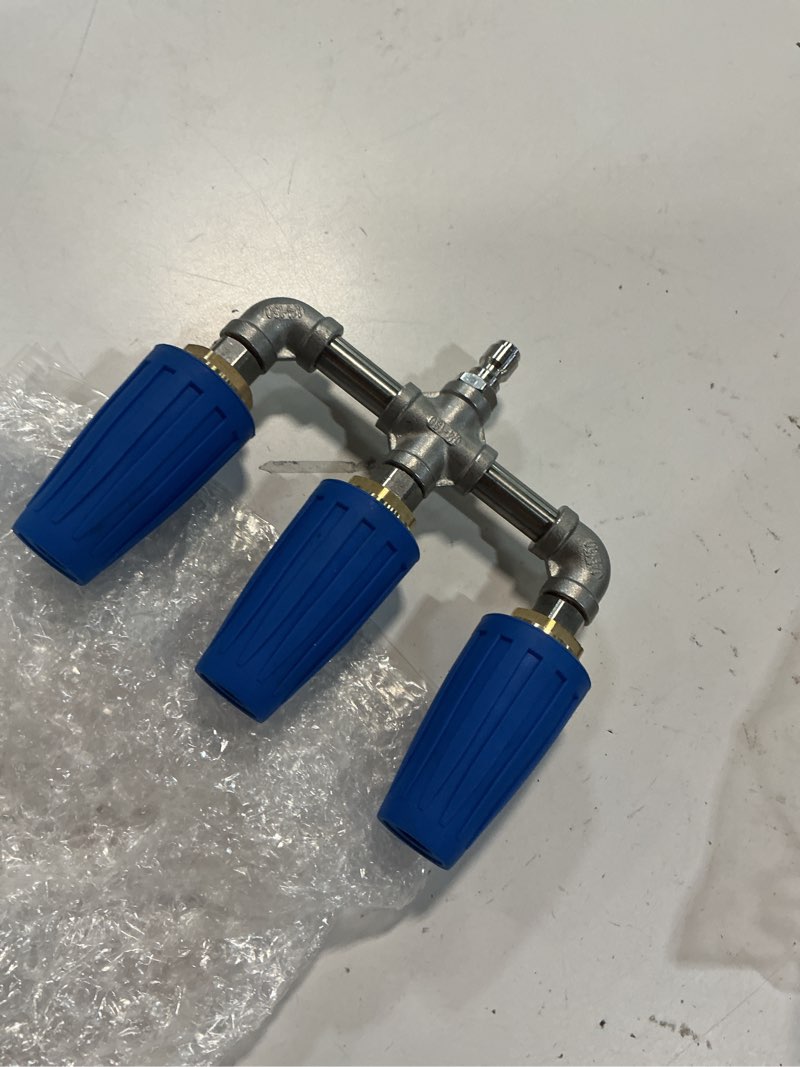 Condition photo showing Good Condition for kytvl triple turbo nozzle for pressure washer, 360° rotating 3-in-1 turbo nozzle, 1/4" quick connect